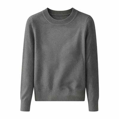 Crewneck بنا ہوا جمپر
